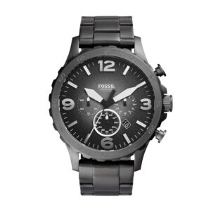 GUESS Men's Stainless Steel Gunmetal Chronograph Bracelet Watch